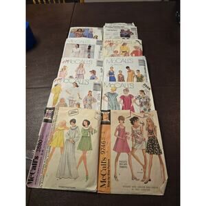Lot of 10 Vintage‎ McCall's Patterns All cut not Checked for completeness